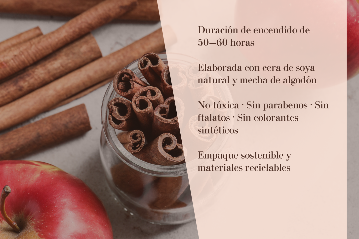 PRÓSPERA · manzana y canela — enfoque, impulso, prosperidad