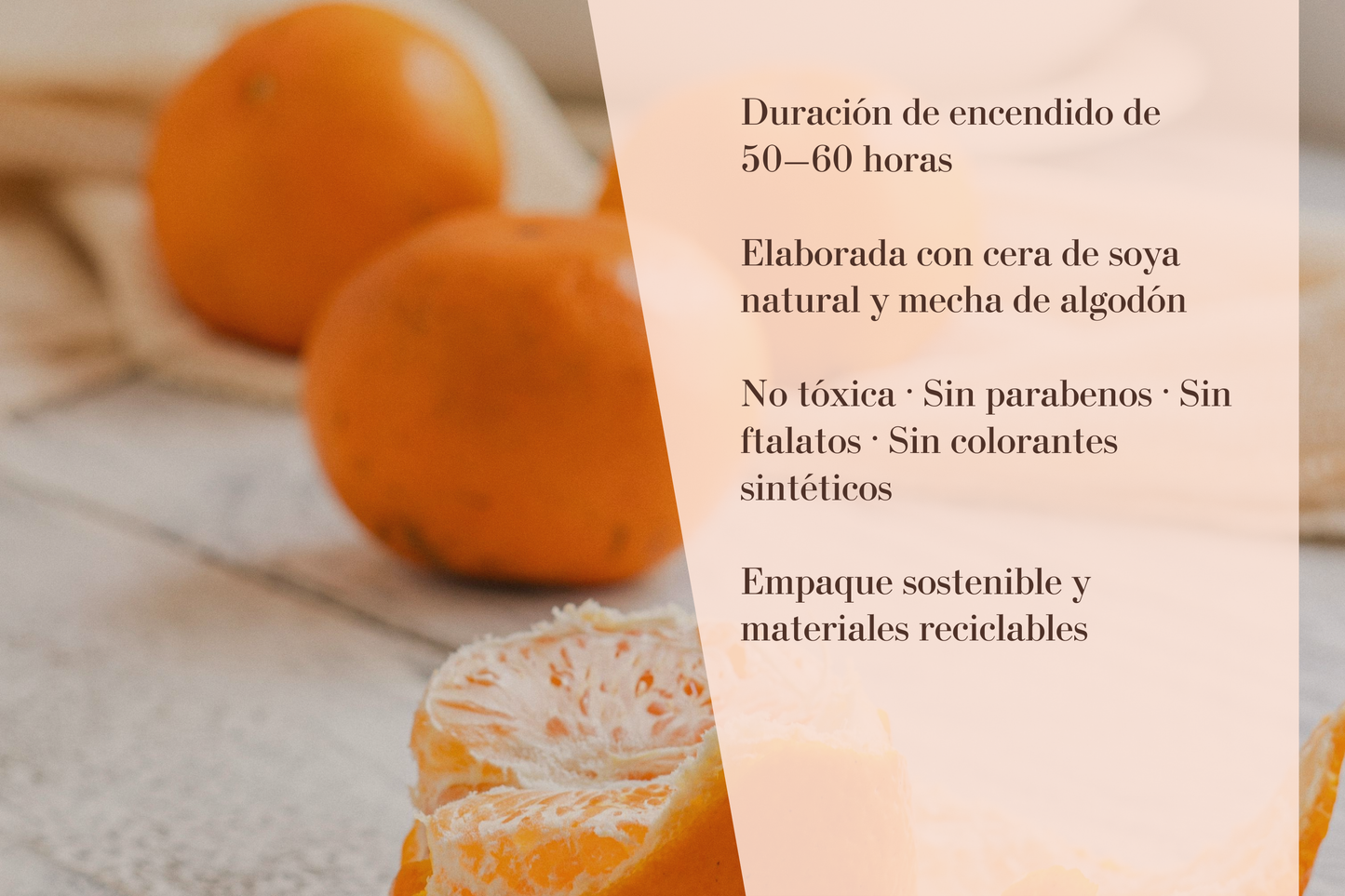 ABUNDANTE · naranja dulce — alegría y energía vital