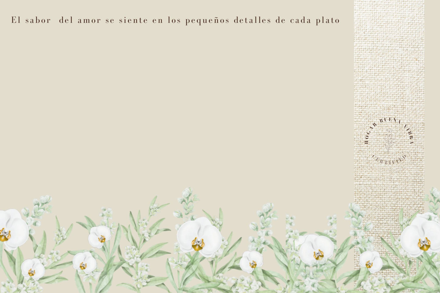 The mindful table - flores blancas