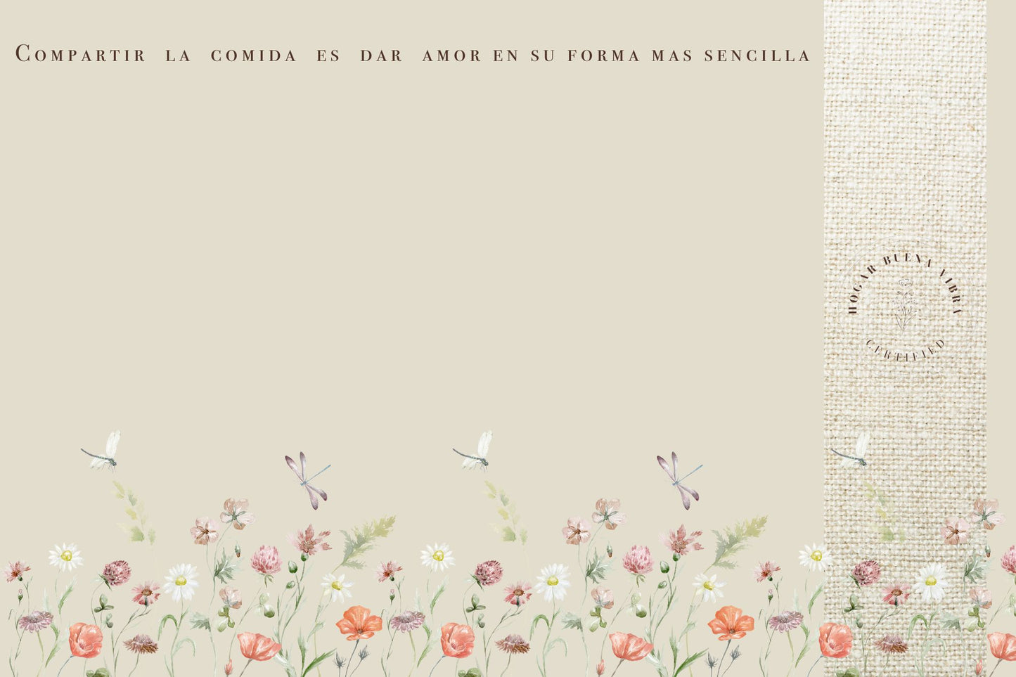 The mindful table - flores rosadas