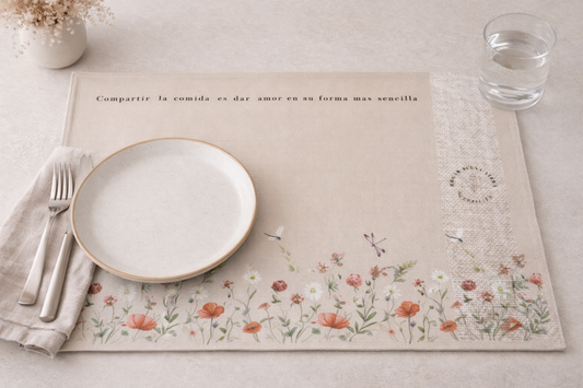 The mindful table - flores rosadas