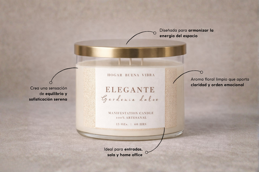 ELEGANTE · gardenia dulce — armonía, orden y sofisticación